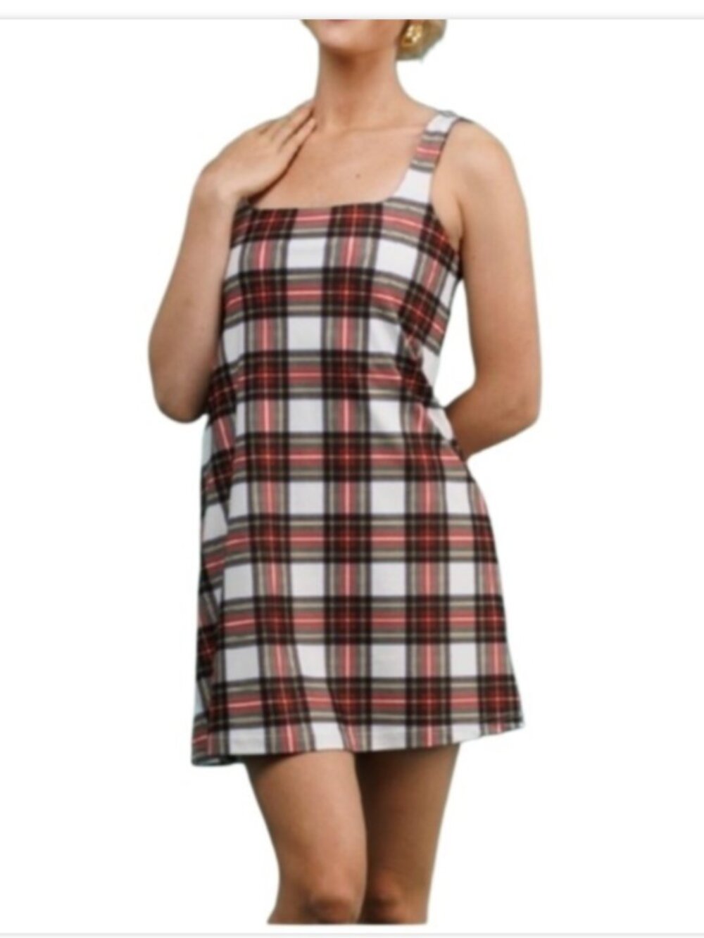 Smith & Quinn Carol Tartan Plaid Sleeveless Athleisure Mini Dress